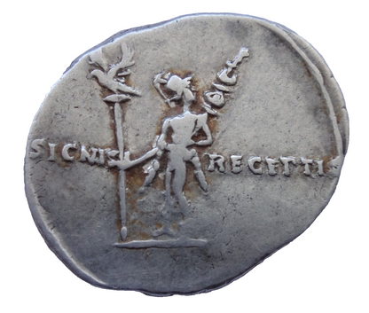 NGC "VF" 5/5-3/5 Roman Empire. Extremely Rare Augustus (27 BC-14 AD). AR Denarius. Rome