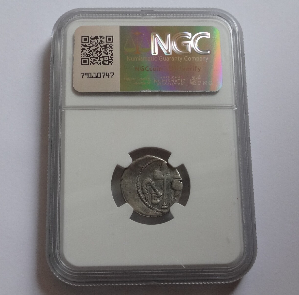 NGC Ch F 4/5- 3/5 Julius Caesar, d.44 BC Roman Imperatorial AR Denarius