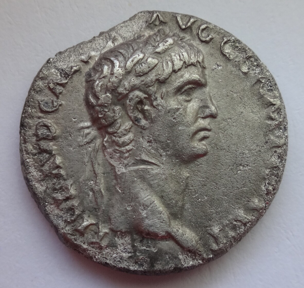 Claudius. AD 41-54. AR Denarius. Very Rare!