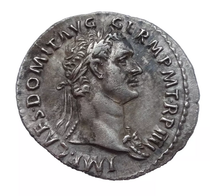 NGC Ch XF 5/5 - 2/5 Domitian, AD 81-96 AR Denarius