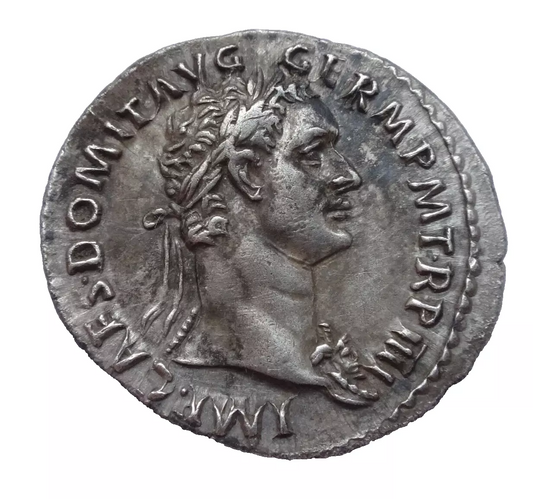 NGC Ch XF 5/5 - 2/5 Domitian, AD 81-96 AR Denarius