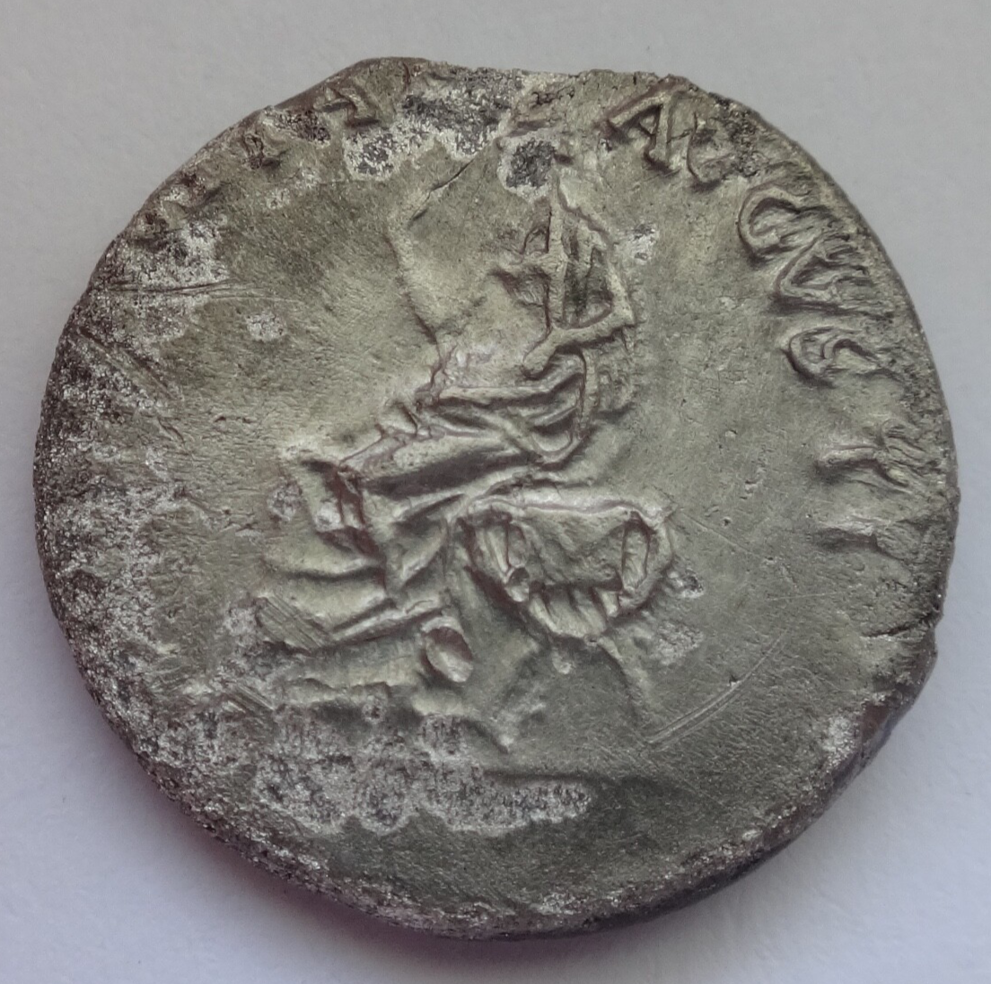 Claudius. AD 41-54. AR Denarius. Very Rare!