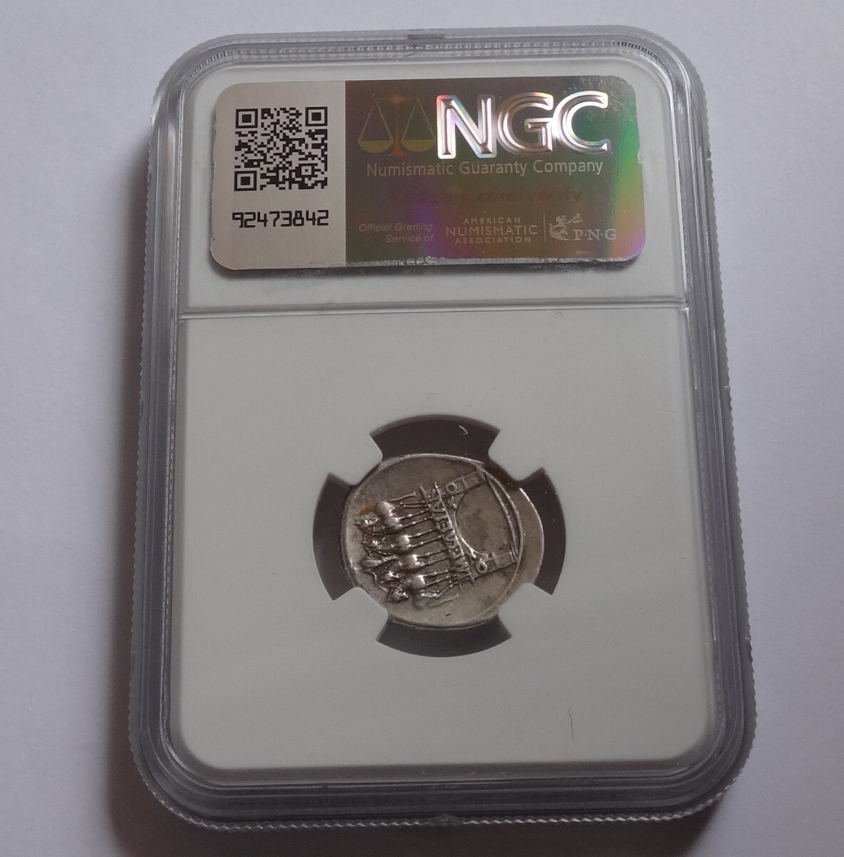 NGC VF 5/5- 2/5 Octavian (Augustus) 30-29 BC, AR Denarius.
