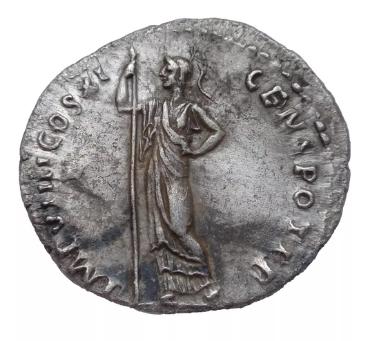 NGC Ch XF 5/5 - 2/5 Domitian, AD 81-96 AR Denarius