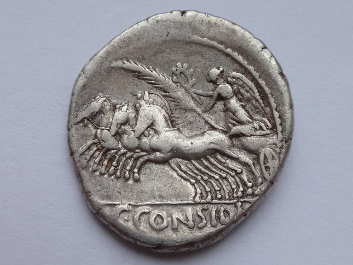 Roman Republic. C. Considius Paetus AR Denarius. Rome, 46 BC. Rome mint.