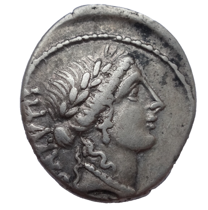 Man. Acilius Glabrio. 49 BC. AR Denarius
