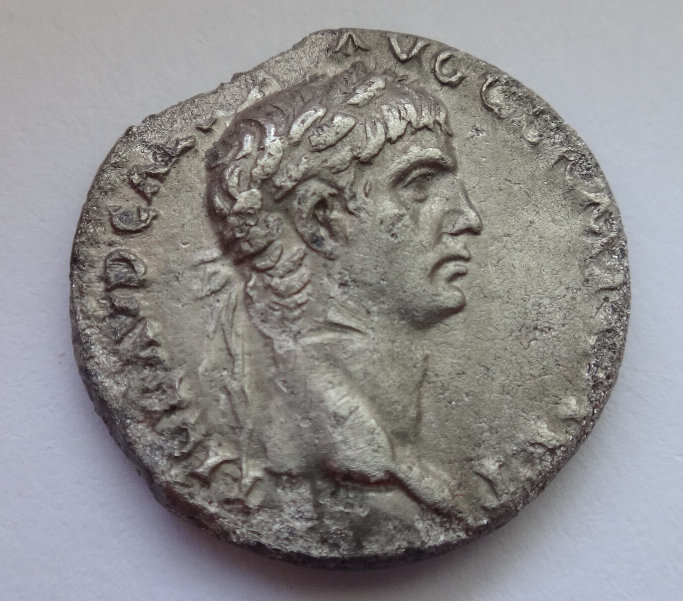 Claudius. AD 41-54. AR Denarius. Very Rare!