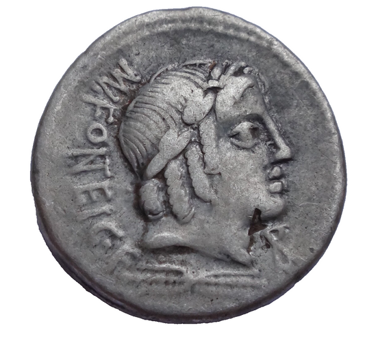 Mn. Fonteius C.f. 85 BC. AR Denarius