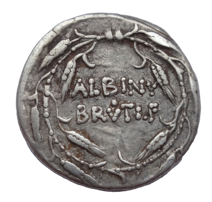 Roman Republic. Albinus Bruti f. 48 BC. AR Denarius. Rome mint.