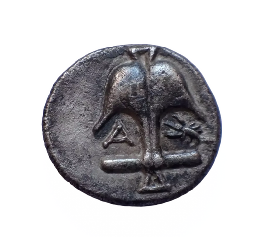 Thrace, Apollonia Pontika AR Diobol. Circa 375-335 BC.