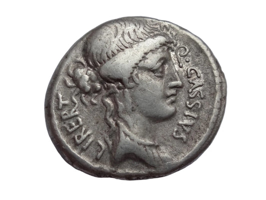 Roman Republic. Q. Cassius Longinus AR Denarius. Rome, 55 BC. Rome mint.