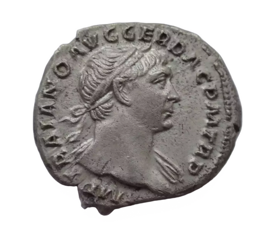 Trajan AR Denarius. Rome, AD (98-117) .