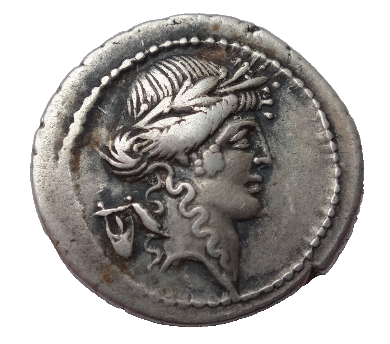 Roman Republic. P. Clodius M.f. Turrinus. 42 BC. AR Denarius . Rome mint.