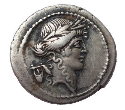 Roman Republic. P. Clodius M.f. Turrinus. 42 BC. AR Denarius . Rome mint.