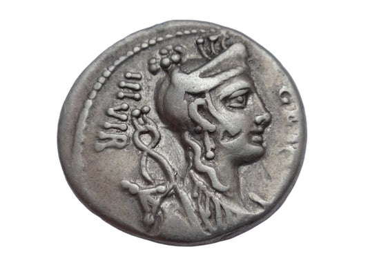 C. Hosidius C.f. Geta. 64 BC. AR Denarius